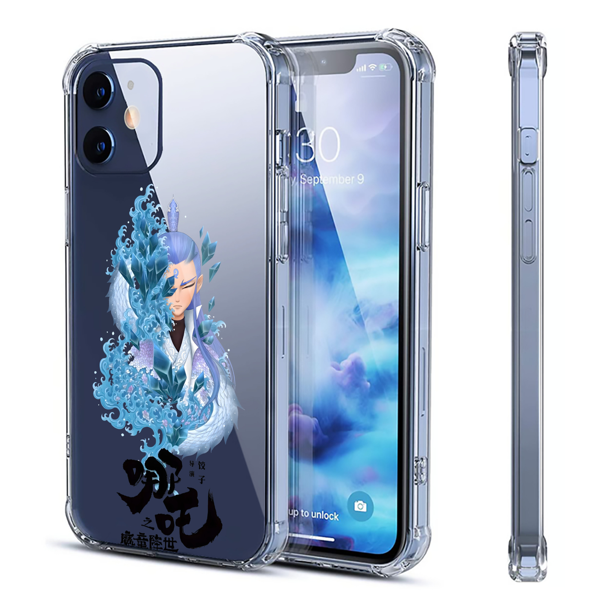 （画像用） Ne Zha 2 ナタ 魔童の大暴れ 【iPhone 12シリーズ対応】透明スマホケース（クリアソフトケース）